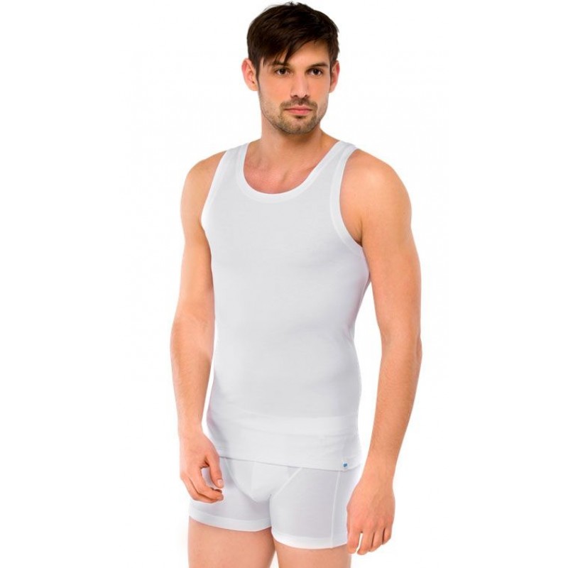Schiesser onderhemd long life cotton - 145138 wit