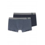 Schiesser heup short 95/5 - 2-pack (set van 2 shorts) - 1 effen / 1 gestreept - 157171 