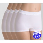 Sloggi Double Comfort Short dames wit - 3+1 GRATIS - uw voordeel : 14.95€