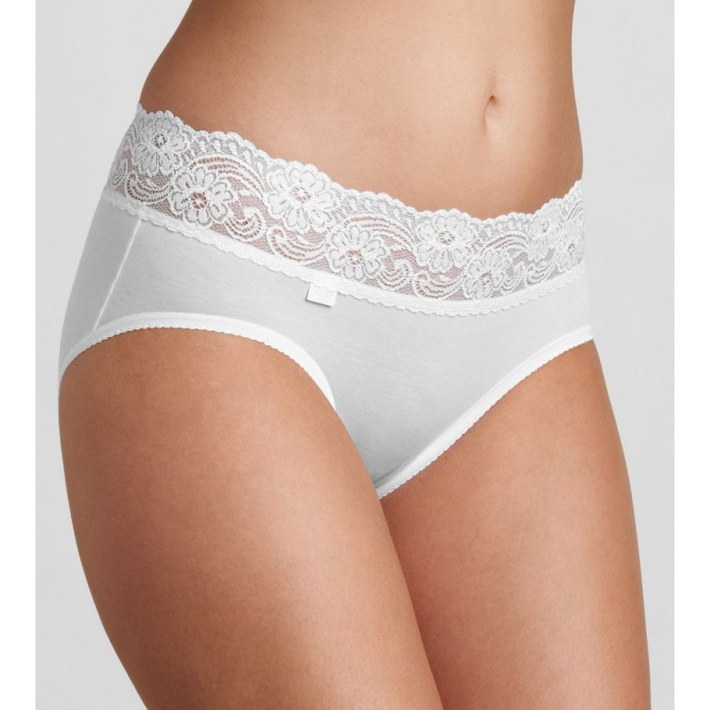 Sloggi Romance Dames Midi  Wit