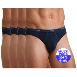 Sloggi slip Basic Mini heren donkerblauw - 3+1 GRATIS - uw voordeel : 16,99€