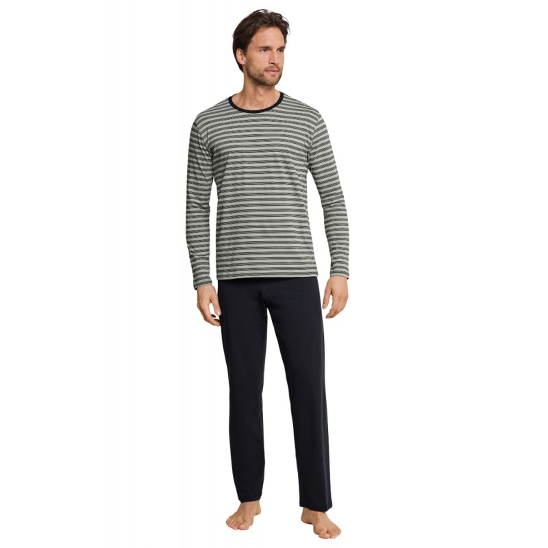 Schiesser heren pyjama - 163866bis- EXTRA been lengte