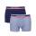 LACOSTE - Set van 2 shorts - 1 gestreept /donkerblauw -164970