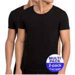 Sloggi men 24/7 Onderhemd met korte mouwen - 2-pack - set van 2 onderhemden - zwart