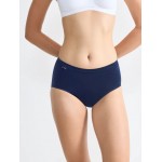 Sloggi dames Basic+ Midi slip donkerblauw (3+1 gratis) uw voordeel 14.99 €