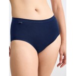 Sloggi dames Basic+ Midi slip donkerblauw (3+1 gratis) uw voordeel 14.99 €