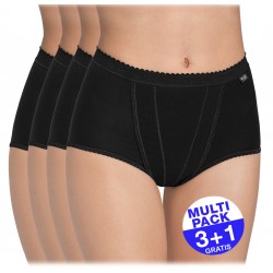 Sloggi Control Maxi Slip Dames - Zwart - 3+1 GRATIS