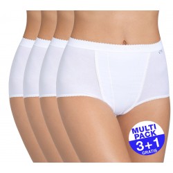 Sloggi Control Maxi Slip Dames - Wit - 3+1 GRATIS