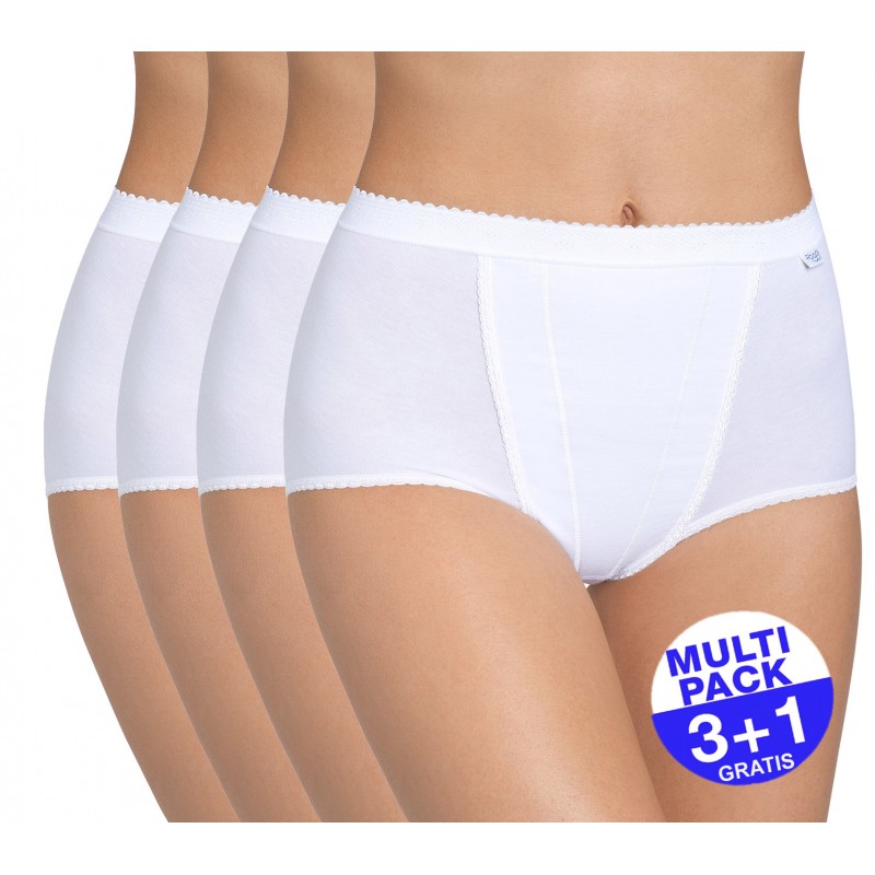 Sloggi Control Maxi Slip Dames - Wit - 3+1 GRATIS
