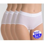 Sloggi Double Comfort Maxi Slip Dames - Wit - 3+1 GRATIS