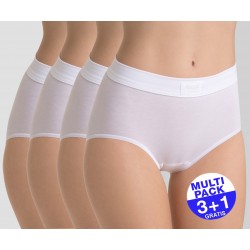 Sloggi Double Comfort Maxi Slip Dames - Wit - 3+1 GRATIS