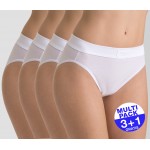 Sloggi Double Comfort Tai Slip Dames - Wit - 3+1 GRATIS Sloggi Double Comfort Tai Slip Dames - Wit - 3+1 GRATIS