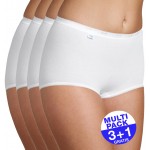 Sloggi Basic+ Dames Maxi  Wit 3+1 GRATIS - uw voordeel : 14.95 €