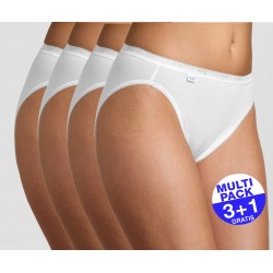 Sloggi Basic+ Dames Tai Wit  3+1 GRATIS - uw voordeel : 14.95 €