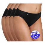 Sloggi Basic+ Tai zwart - 3+1 GRATIS - uw voordeel : 14.99 €