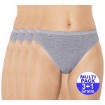 Sloggi Basic Tai set van 4 slips grijs - 3+1 GRATIS - uw voordeel : 14.95 €