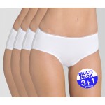 Sloggi Feel Sensational Midi dames wit - 3+1 GRATIS - uw voordeel : 17,99 €