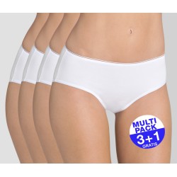 Sloggi Feel Sensational Midi Slip Dames - Wit - 3+1 GRATIS