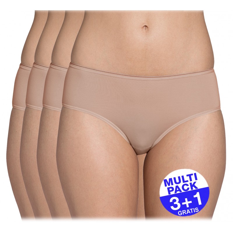 Sloggi Feel Sensational Midi Slip Dames - Beige - 3+1 GRATIS