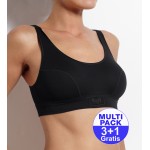 Sloggi Double Comfort Top zwart 3+1 GRATIS - uw voordeel : 21,90 €