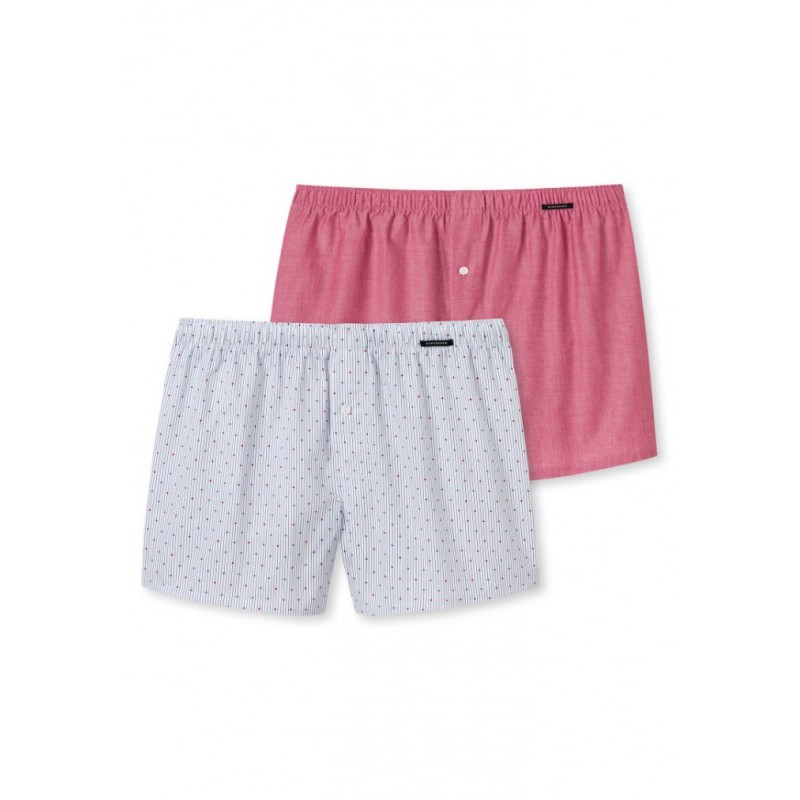 Schiesser Boxershort 2-pack - geweven stof 