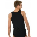 Schiesser onderhemd Authentic - 2-pack  zwart