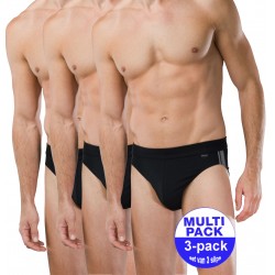Schiesser  Slip - Cotton Essentials - 3-pack - Zwart