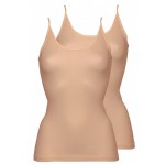 Ten Cate tops -2-pack Basic Spaghetti - huidskleur 
