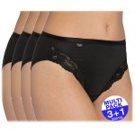 Sloggi Romance Tai zwart 3+1 GRATIS - uw voordeel : 16,95 €