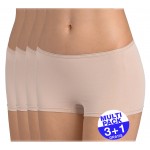 Sloggi Feel Sensational Short dames huidskleur - 3+1 GRATIS - uw voordeel : 18.99 €
