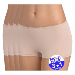 Sloggi Feel Sensational Short dames huidskleur - 3+1 GRATIS - uw voordeel : 17.99 €