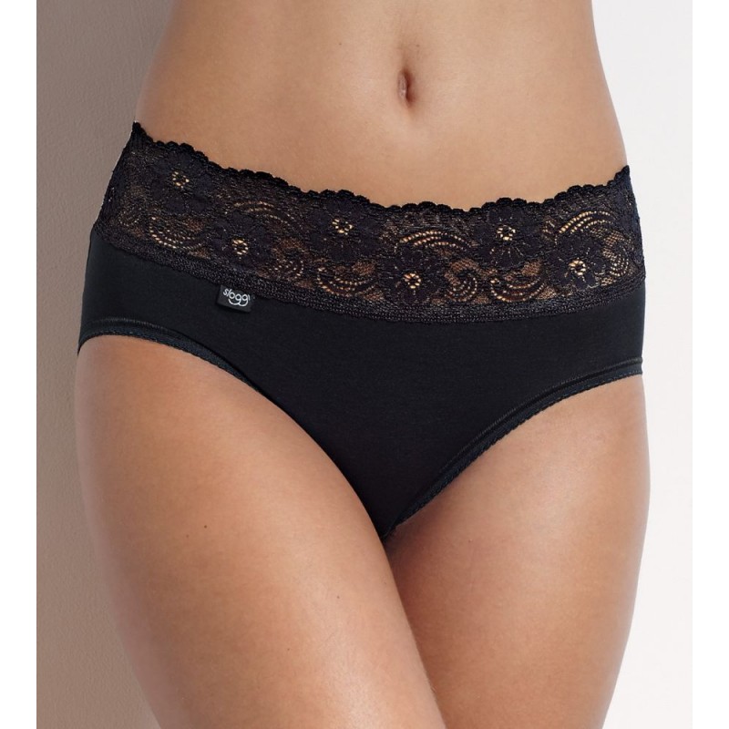 Sloggi Romance Midi Slip Dames - Zwart