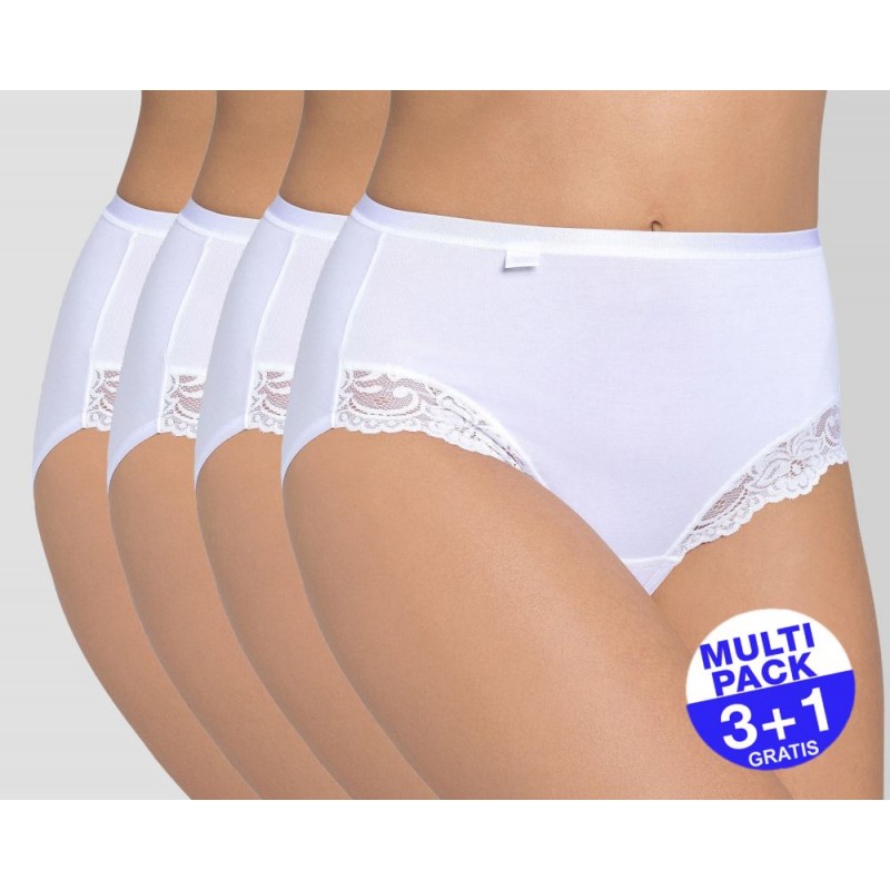 Sloggi Romance Maxi slip wit - 3+1 GRATIS - uw voordeel : 16.99 €