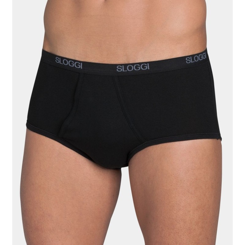 Sloggi herenslip Basic maxi - zwart - UITLOPEND ARTIKEL ! AANBIEDING MET 25 % KORTING !