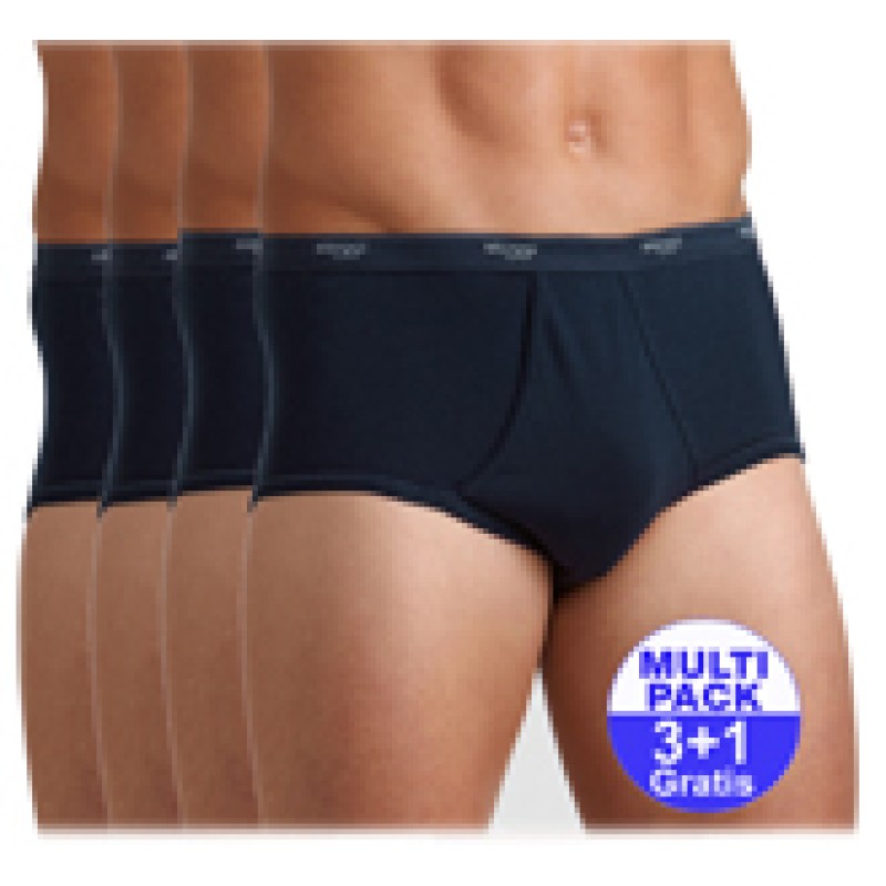Sloggi Basic Maxi Herenslip - donkerblauw - 3+1 Gratis Sloggi Basic Maxi Herenslip - donkerblauw - 3+1 Gratis