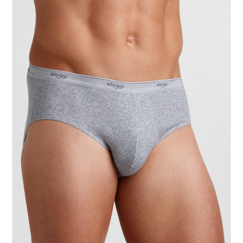 Sloggi slip Basic midi heren - lichtgrijs - TIJDELIJKE AANBIEDING MET 25 % KORTING !