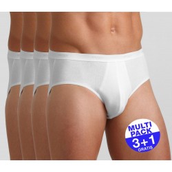 Sloggi slip Basic midi heren - wit - 3+1 GRATIS - uw voordeel : 16,99 €