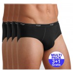 Sloggi slip Basic midi heren - zwart - 3+1 GRATIS - uw voordeel : 16,99 €