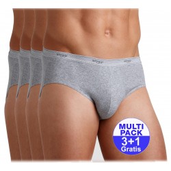 Sloggi slip Basic midi heren - lichtgrijs - 3+1 GRATIS - uw voordeel : 16,99 €