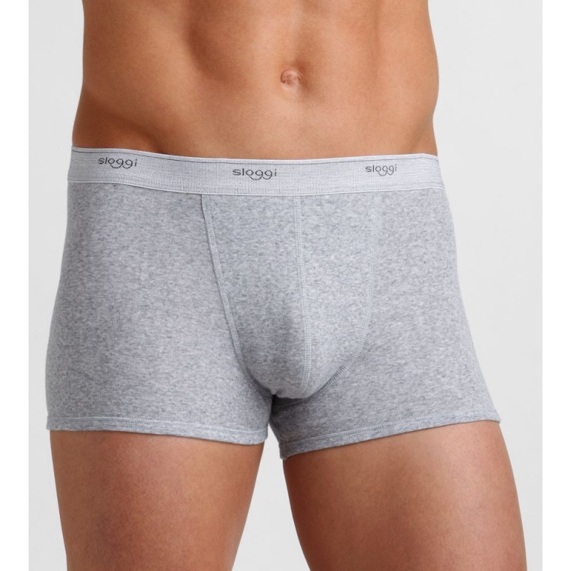 Sloggi short basic grijs heren - TIJDELIJKE AANBIEDING MET 25 % KORTING !
