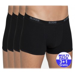 Sloggi men Basic Short - zwart - 3+1 GRATIS - uw voordeel : 16,99 €