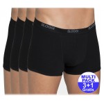 Sloggi men Basic Short - zwart - 3+1 GRATIS - uw voordeel : 17.95 €
