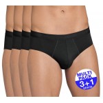 Sloggi slip Evernew Midi H set van 4 slips - zwart - 3+1 GRATIS 