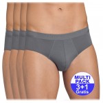 Sloggi slip Evernew Midi H set van 4 slips - grijs - 3+1 GRATIS - uw voordeel : 18,99 €