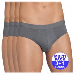 Sloggi slip Evernew Midi H set van 4 slips - grijs - 3+1 GRATIS - uw voordeel : 18,99 €