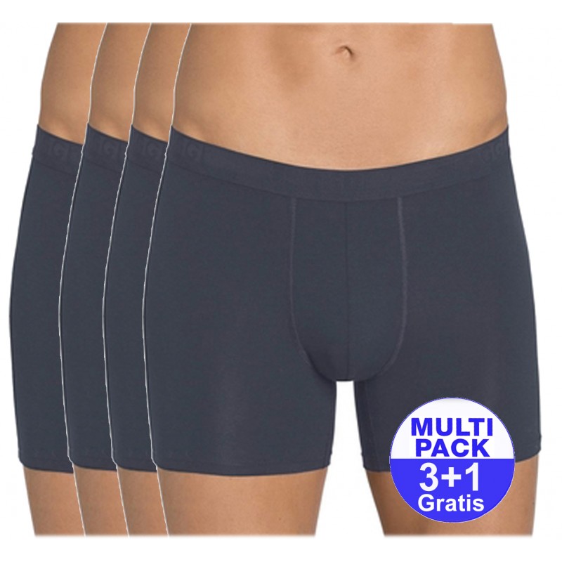 Sloggi men Evernew Short - set van 4 slips - grijs - 3+1 GRATIS - uw voordeel : 17,99 €