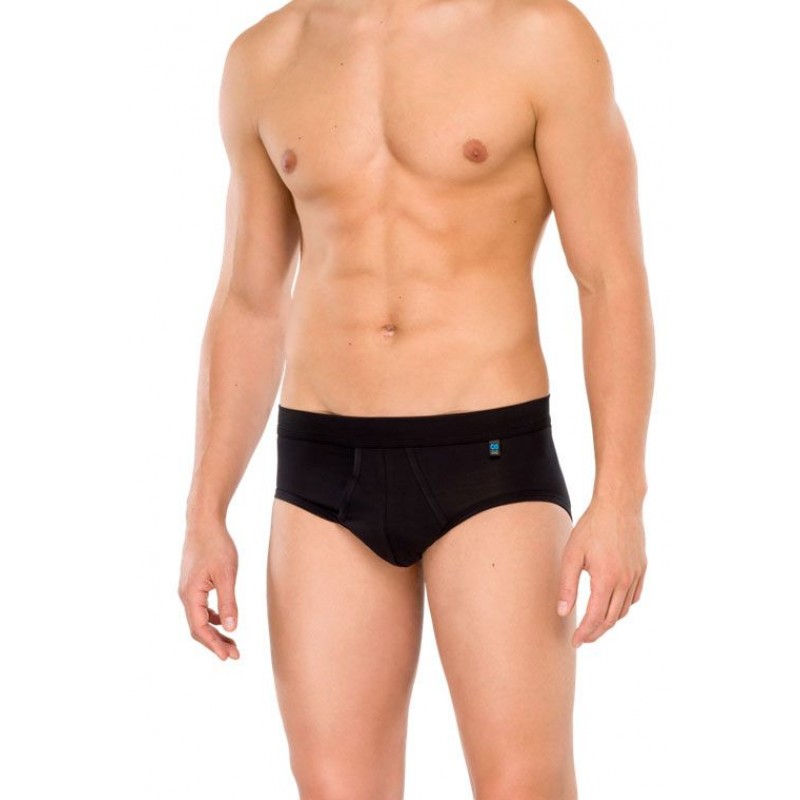 Schiesser sportslip long life cotton - 145135 -  zwart  