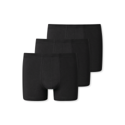 Schiesser short 95/5 katoen 3-pack - zwart