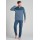 Schiesser heren pyjama  V-hals .Jeansblauw Fashion Nightwear