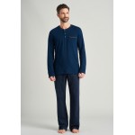 Schiesser EXTRA lang heren pyjama - Havana"  - donkerblauw